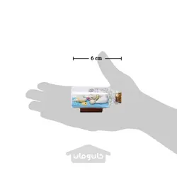 بطری افقی حاوی شن