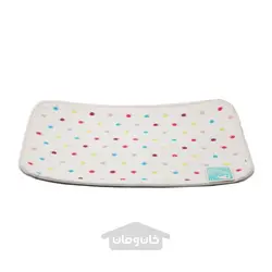 پادری حمام رنگ سفید طرح خال خالی