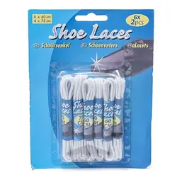 بند کفش رنگ کرمی 6 عددی Shoe Laces