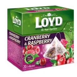 چای زغال اخته و تمشک لوید 40 گرم Loyd