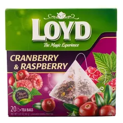 چای زغال اخته و تمشک لوید 40 گرم Loyd