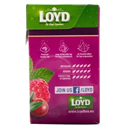 چای زغال اخته و تمشک لوید 40 گرم Loyd