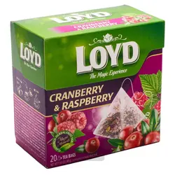 چای زغال اخته و تمشک لوید 40 گرم Loyd