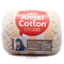 کاموا ی کتانی مارک انجل رنگ سفید 21 ساخت ژاپن