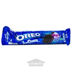 کوکی ساندویچی شکلاتی با کرم بستنی بلوبری 133 گرم اورئو OREO