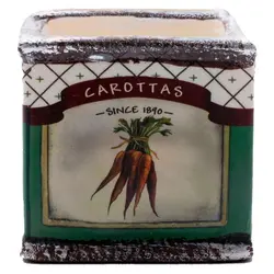 گلدان مکعبی طرح سبزیجات