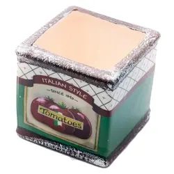 گلدان مکعبی طرح سبزیجات