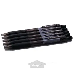 خودکار نوک سوزنی سیاه 5 عدد ساخت هند