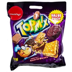 بیسکویت های مختلف تاپ میکس 500 گرم مانچیز munchy's TOPMIX