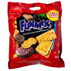 بیسکویت های مختلف فان میکس 500 گرم مانچیز munchy's FUNMIX