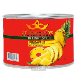 کمپوت آناناس تکه ای گلدن کینگ 454 گرم Golden king