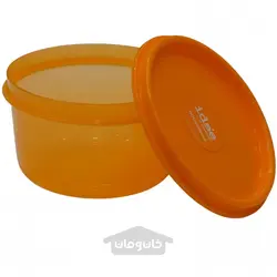 ظرف غذای گرد درب دار پایونیر 4 عددی رنگ نارنجی 450 میلی لیتر Pioneer