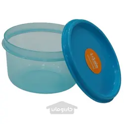 ظرف غذای گرد درب دار پایونیر 4 عددی رنگ آبی 450 میلی لیتر Pioneer