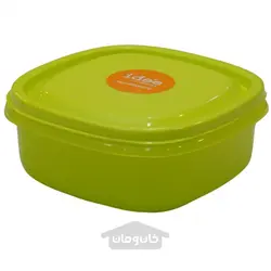 ظرف غذای مربع درب دار پایونیر 4 عددی رنگ سبز 350 میلی لیتر Pioneer