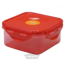 ظرف غذای مربع درب دار پایونیر رنگ قرمز 530 میلی لیتر Pioneer