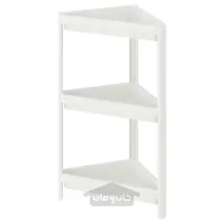 قفسه (شلف) حمام ایکیا مخصوص گوشه 3 طبقه VESKEN IKEA
