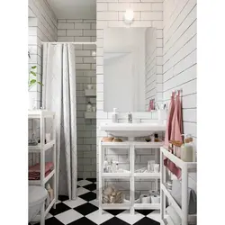 قفسه (شلف) حمام ایکیا مخصوص گوشه 3 طبقه VESKEN IKEA