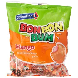 آبنبات چوبی کلمبینا بون بون با طعم انبه 48 عددی Colombina