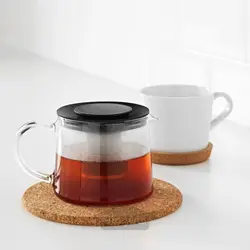 قوری شیشه ای 600 میلی لیتری ایکیا مدل IKEA RIKLIG