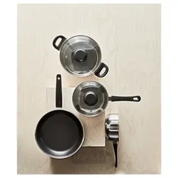 ماهیتابه 28 سانتی متری مشکی ایکیا مدل IKEA KAVALKAD
