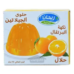 پودر ژله ریحان با طعم پرتقال 75 گرم Reihan