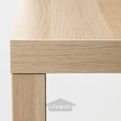 میز عسلی سفید طرح چوب بلوط 55x55 سانتی متری ایکیا مدل IKEA LACK