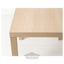 میز عسلی سفید طرح چوب بلوط 55x55 سانتی متری ایکیا مدل IKEA LACK