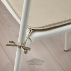 پد صندلی خاکستری بژ برای فضای داخلی و خارجی 34x34x1 سانتی متری ایکیا مدل IKEA BRÄMÖN