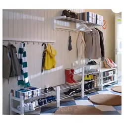 جاکفشی سفید 79x32x37 سانتی متری ایکیا مدل IKEA TJUSIG