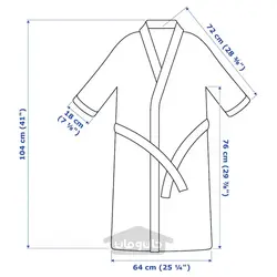 حوله حمام خاکستری S/M ایکیا مدل IKEA ROCKÅN