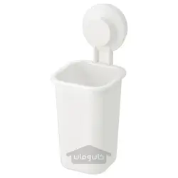 جا مسواکی با مکنده سفید ایکیا مدل IKEA TISKEN