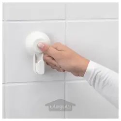 جا مسواکی با مکنده سفید ایکیا مدل IKEA TISKEN