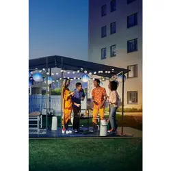 نیمکت فضای باز خاکستری روشن/خاکستری تیره 136 سانتی متری ایکیا مدل IKEA SJÄLLAND