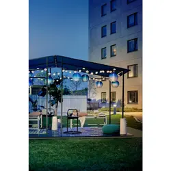 نیمکت فضای باز خاکستری روشن/خاکستری تیره 136 سانتی متری ایکیا مدل IKEA SJÄLLAND