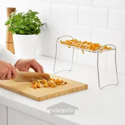 قفسه ظرف خشک کن فولاد ضد زنگ 13x32 سانتی متری ایکیا مدل IKEA VÄLVÅRDAD