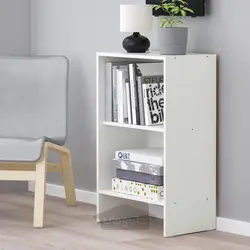 کتابخانه سفید 50x30x80 سانتی متری ایکیا مدل IKEA BAGGEBO