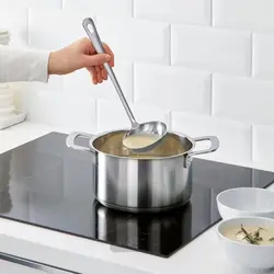 سرویس کفگیر ملاقه 4 پارچه استیل ضد زنگ ایکیا مدل IKEA GRUNKA