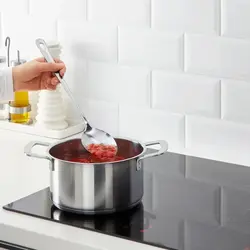 سرویس کفگیر ملاقه 4 پارچه استیل ضد زنگ ایکیا مدل IKEA GRUNKA