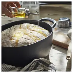 بطری روغن و سرکه شیشه شفاف ایکیا 16 سانتی متر مدل IKEA CITRONHAJ