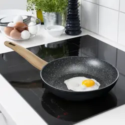 ماهیتابه مشکی 24 سانتی متر ایکیا مدل IKEA HUSKNUT