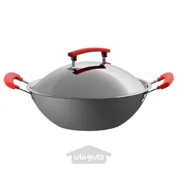 ماهیتابه وک با درب خاکستری تیره/آلومینیوم 32 سانتی متر ایکیا مدل IKEA IDENTISK