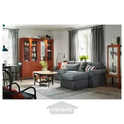 پرده پشت کراوات خاکستری ایکیا 140x300 سانتی متر 1 جفت مدل IKEA LENDA