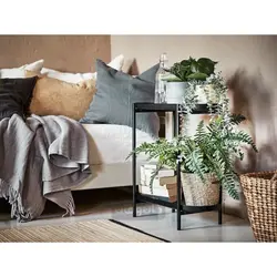 پایه گیاه مشکی فضای داخلی/خارجی 56 سانتی متر ایکیا مدل IKEA OLIVBLAD