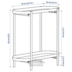 پایه گیاه مشکی فضای داخلی/خارجی 56 سانتی متر ایکیا مدل IKEA OLIVBLAD
