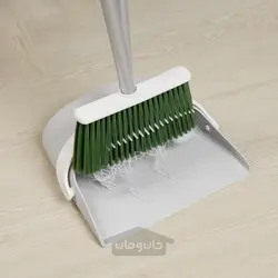 جارو/خاک انداز خاکستری/سبز ایکیا مدل IKEA PEPPRIG