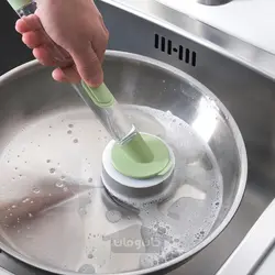 ست 3 تکه اسفنج ظرفشویی با پخش کننده ایکیا مدل IKEA VIDEVECKMAL رنگ سبز روشن
