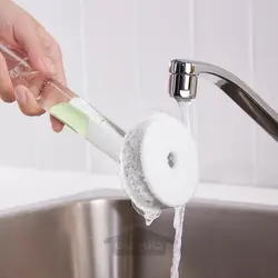 ست 3 تکه اسفنج ظرفشویی با پخش کننده ایکیا مدل IKEA VIDEVECKMAL رنگ سبز روشن
