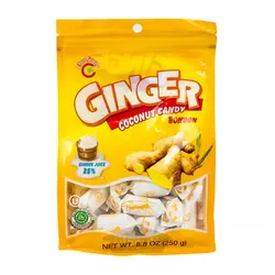 آبنبات نارگیل زنجبیل 250 گرم چانگوئنگ Chunguang