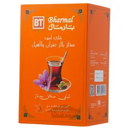 چای سیاه کیسه ای هرمی درجه یک زعفران و هل 40 گرم بارمال Bharmal