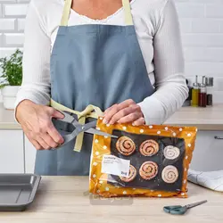 قیچی ست 2 عددی استیل ضد زنگ خاکستری/خاکستری فیروزه ای ایکیا مدل IKEA SVÄRDFISK